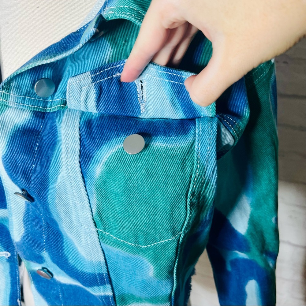 Tie Dye Denim Jacket - image 4